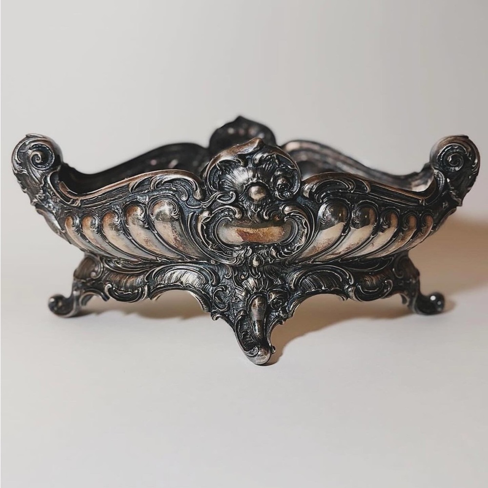 Vintage Jardinière (no insert) | 11 inches L X 4.7 inches H